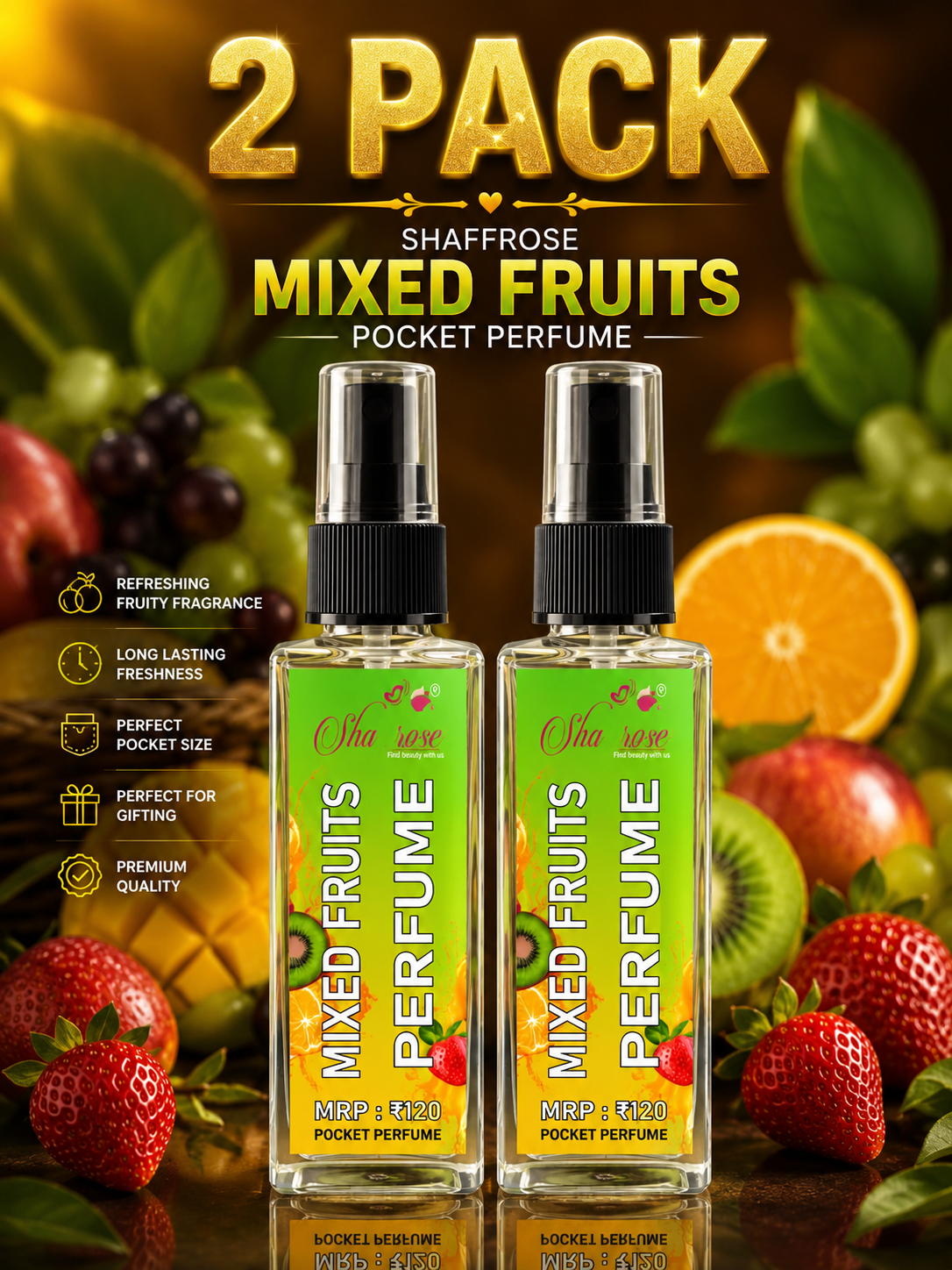 Mixed Fruits Pocket Perfume 2 Pack